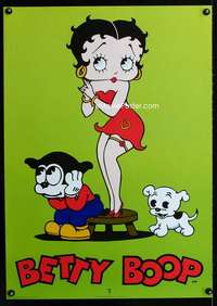 w079 BETTY BOOP English commercial poster '98 cool art!