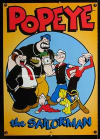 w102 POPEYE THE SAILORMAN English commercial poster '98
