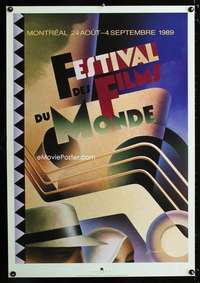 w070 FESTIVAL DES FILMS DU MONDE Canadian poster '89
