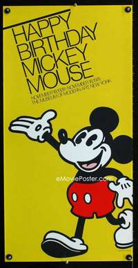 w041 HAPPY BIRTHDAY MICKEY MOUSE museum poster '78