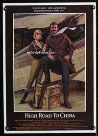 w177 HIGH ROAD TO CHINA special poster '83 Selleck
