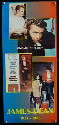 w090 JAMES DEAN commercial poster '80s 4 great images!