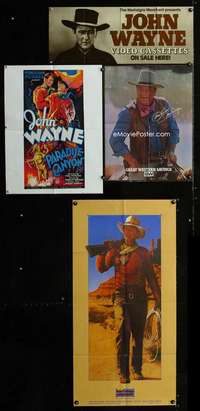 w110 SPECIAL JOHN WAYNE LOT 4 special posters '80s cool!