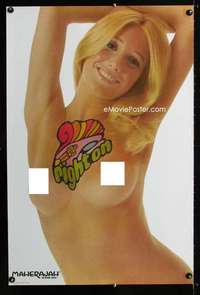 w094 MAHERAJAH WATER SKIS poster '72 Suzanne Somers!
