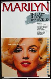 w181 MARILYN LADY BEHIND THE LEGEND special poster '87
