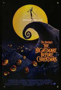 w184 NIGHTMARE BEFORE CHRISTMAS special poster '93 Burton