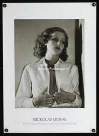 w043 NICKOLAS MURAY special poster '87 Greta Garbo photo!