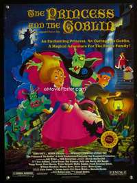 w149 PRINCESS & THE GOBLIN special poster '93 cartoon!