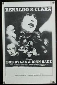 w150 RENALDO & CLARA special poster '78 Bob Dylan, Baez
