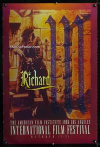 w185 RICHARD III special 24x36 R96 restored version of long lost silent early Shakespeare!