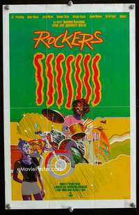 w151 ROCKERS special poster '78 Doug Johnson reggae art!
