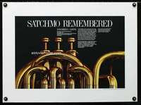 w054 SATCHMO REMEMBERED Carnegie Hall poster '90s