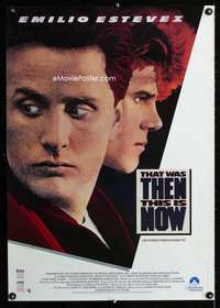 w227 THAT WAS THEN THIS IS NOW video movie poster '85 Estevez