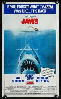 w091 JAWS Topps chewing gum poster '81 It's back!