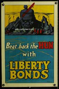 w001 BEAT BACK THE HUN war poster '18 Strothmann art!