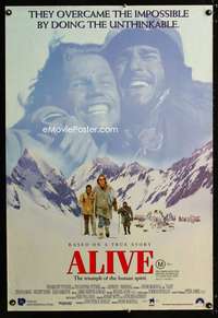 y316 ALIVE Aust one-sheet movie poster '93 Ethan Hawke, Vincent Spano