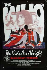y325 KIDS ARE ALRIGHT Aust one-sheet movie poster '79 The Who, rock & roll!