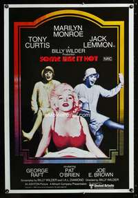 y332 SOME LIKE IT HOT Aust one-sheet movie poster R80 sexy Marilyn Monroe