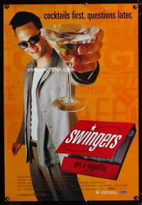 y334 SWINGERS Aust one-sheet movie poster '96 Vince Vaughn, Doug Liman