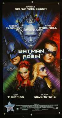 y342 BATMAN & ROBIN Aust daybill movie poster '97 Clooney, O'Donnell