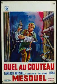 y580 KNIVES OF THE AVENGER Belgian movie poster '65 Mario Bava