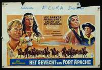 y597 OLD SHATTERHAND Belgian movie poster '64 Lex Barker, Indians!