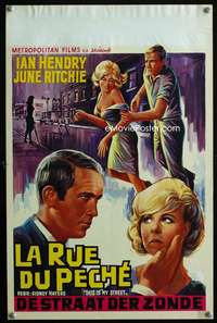 y612 THIS IS MY STREET Belgian movie poster '63 Hendry, Ritchie