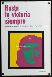 y022 HASTA LA VICTORIA SIEMPRE Cuban movie poster '68 Che Guevara
