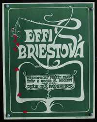 y176 EFFI BRIEST Czech 12x15 movie poster '74 Werner Fassbinder