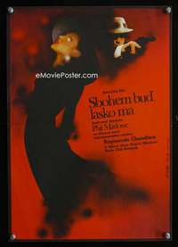 y181 FAREWELL MY LOVELY Czech 11x16 movie poster '75 cool Vlach art!
