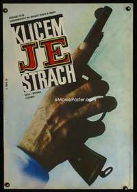 y217 FEAR IS THE KEY Czech 23x33 movie poster '75 Alistair MacLean