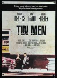 y037 TIN MEN Dutch movie poster '87 Richard Dreyfuss, Danny DeVito