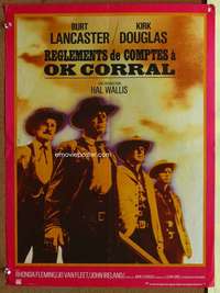 y051 GUNFIGHT AT THE OK CORRAL French 15x21 movie poster R70s Sturges