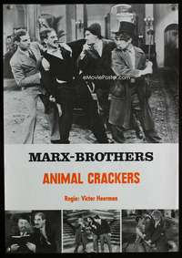 y026 ANIMAL CRACKERS Romanian movie poster R70s all 4 Marx Brothers!