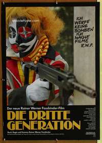 y162 THIRD GENERATION German movie poster '79 Rainer Werner Fassbinder