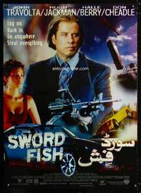 y058 SWORDFISH Indian movie poster '01 John Travolta, Halle Berry