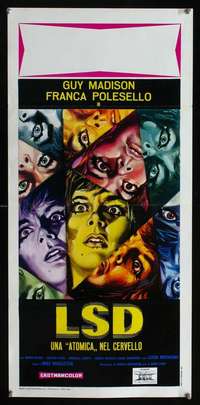 y127 LSD Italian locandina movie poster '67 classic drug image!