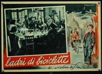 y100 BICYCLE THIEF #3 Italian 13x19 photobusta movie poster '48 De Sica