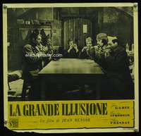 y097 GRAND ILLUSION Italian 13x13 photobusta movie poster '37 Renoir