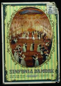 y102 SINFONIA D'AMORE Italian 14x19 photobusta movie poster '54 Schubert