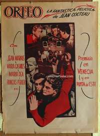 y076 ORPHEUS Mexican poster movie poster '49 Jean Cocteau, Jean Marais