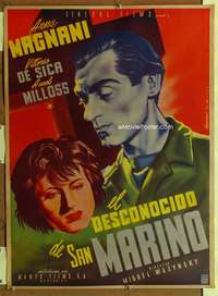 y078 UNKNOWN MEN OF SAN MARINO Mexican poster movie poster '46 Satora