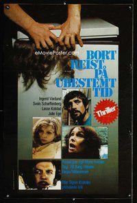 y025 BORTREIST PA UBESTEMT TID Norwegian movie poster '74 Vardund