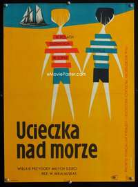 y249 ZYDRASIS HORIZONTAS Polish 17x23 movie poster '60 Roman Opalka art!