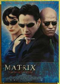 y030 MATRIX Spanish/U.S. 1sh '99 Keanu Reeves, Carrie-Anne Moss, Fishburne, Wachowski's classic!