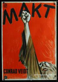 y011 JEW SUSS Swedish movie poster '34 Lundqvist art of Conrad Veidt