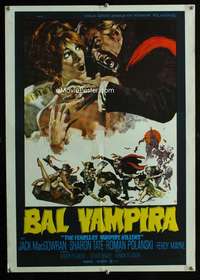 y637 FEARLESS VAMPIRE KILLERS Yugoslavian movie poster '67 Polanski