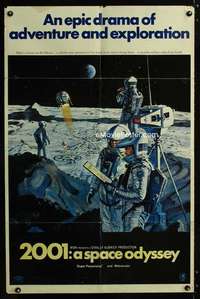 a001 2001 A SPACE ODYSSEY style B one-sheet movie poster '68 space men!