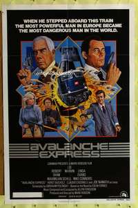 a021 AVALANCHE EXPRESS one-sheet movie poster '79 Lee Marvin, Robert Shaw
