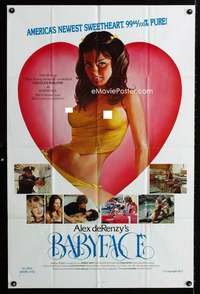 a024 BABYFACE one-sheet movie poster '77 classic Alex de Renzy, sexy image!